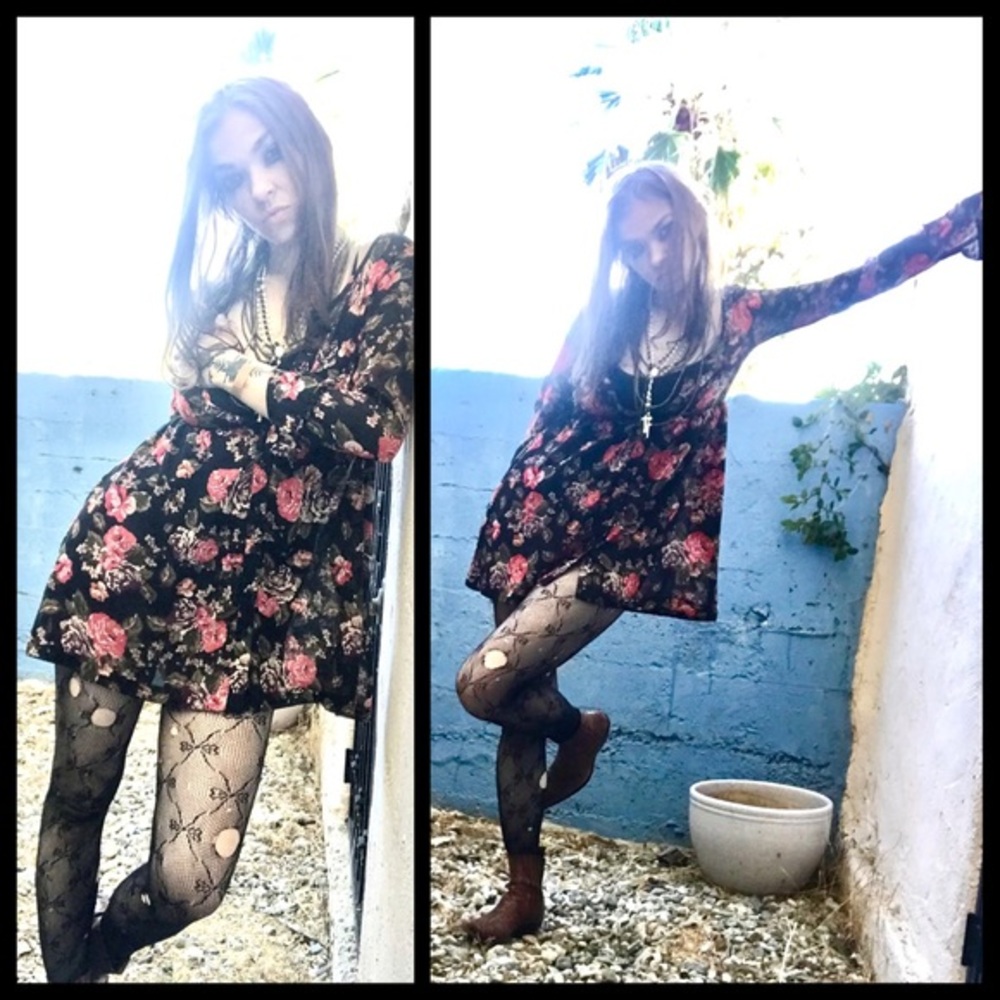 90’s style floral dress
